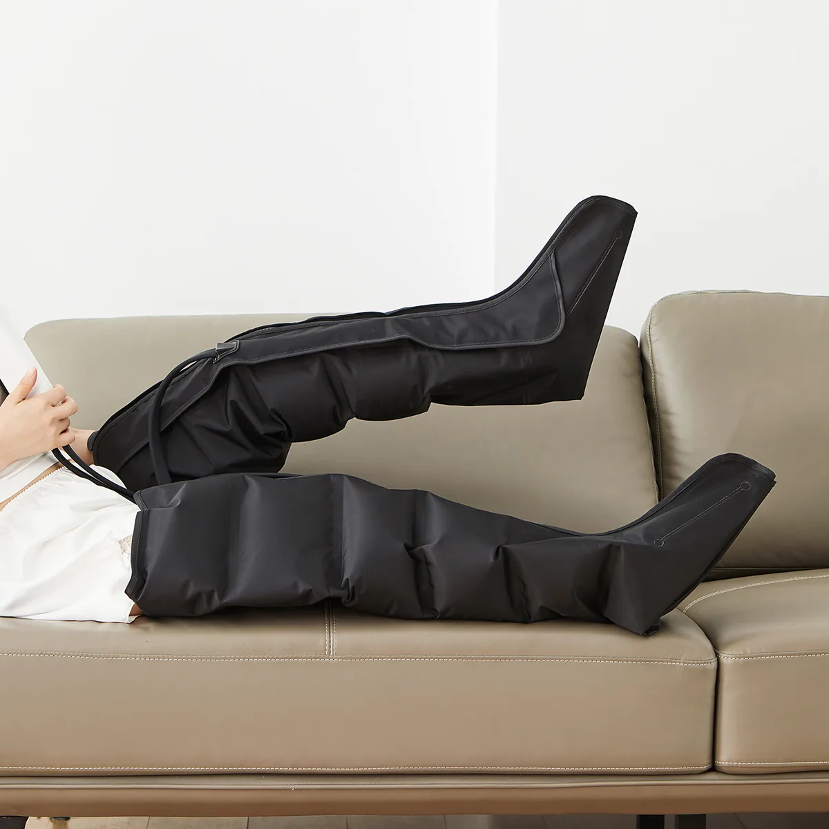 804LS-L zipper air compression leg boots pair